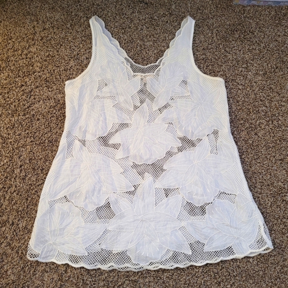 Embroidered tank